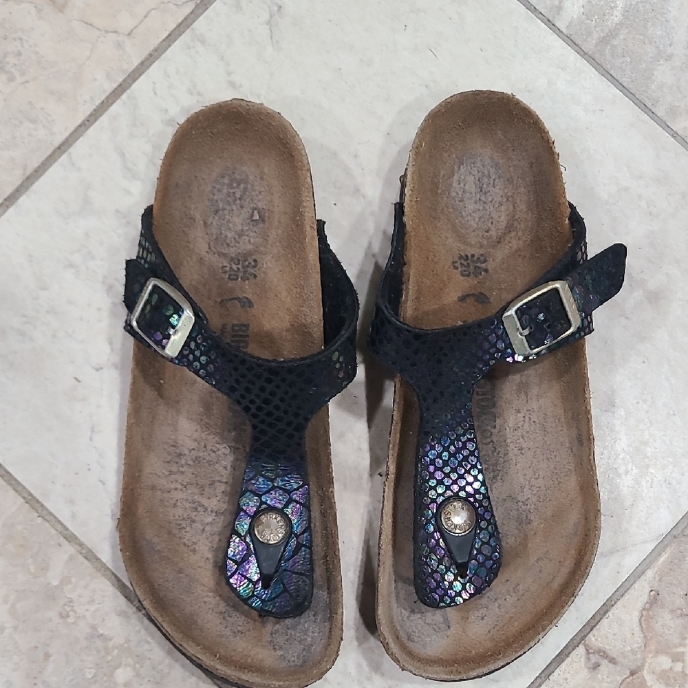 Birkenstock Black and Iridescent Sandals - Picture 2 of 8